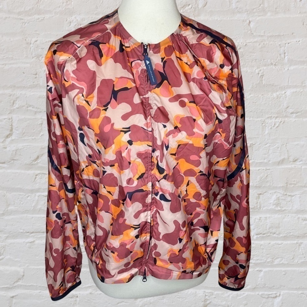 Adidas by Stella McCartney Pink and Orange Bomber Jacket